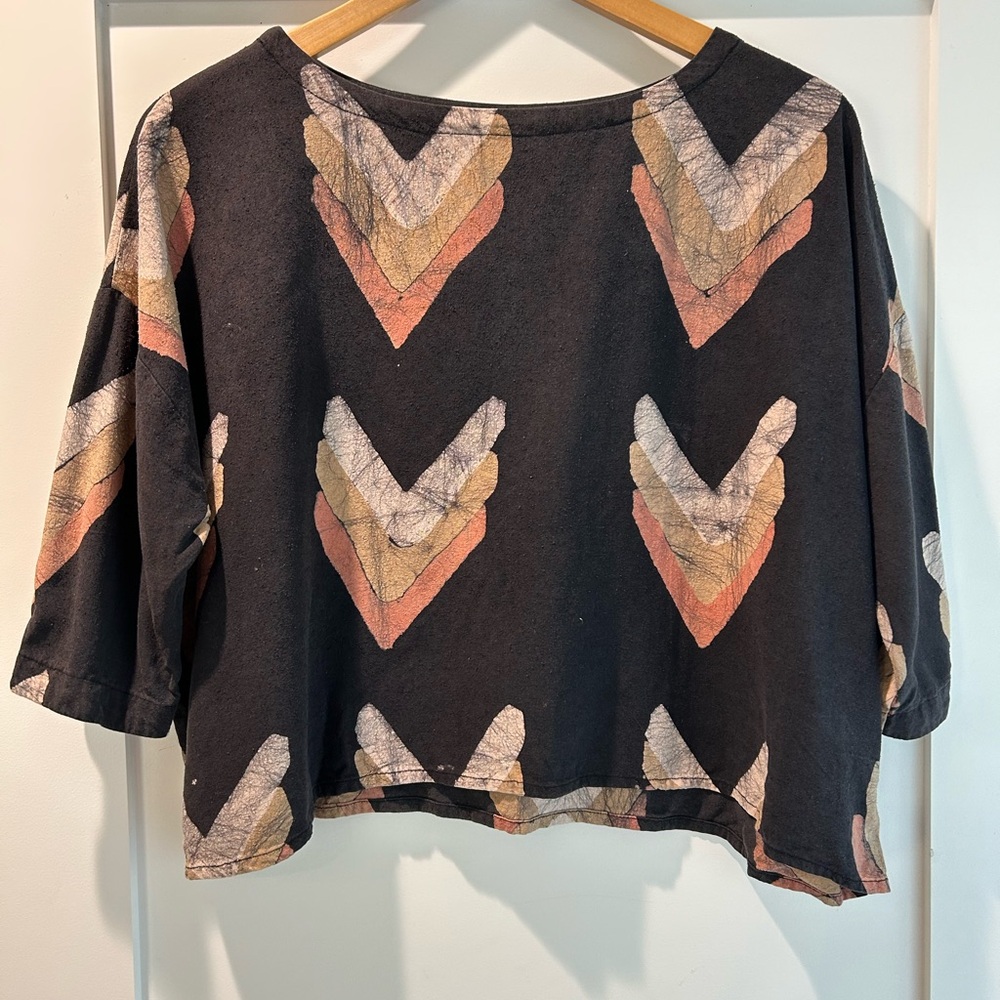 Chevron Patterned Women's Crop Top